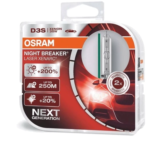 Ксенонова лампа Osram D3S 66340XNL Night Breaker Laser + 200%: Тип ксенон