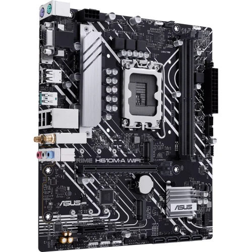 ASUS PRIME H610M-A WIFI: Оперативная память 2xDDR5 5600 МГц, до 96 ГБ