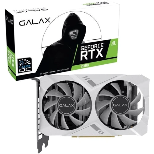 Видеокарта KFA2 GeForce RTX 2060 WHITE Mini 1-Click OC 6GB (26NRL7HPZ7MK)