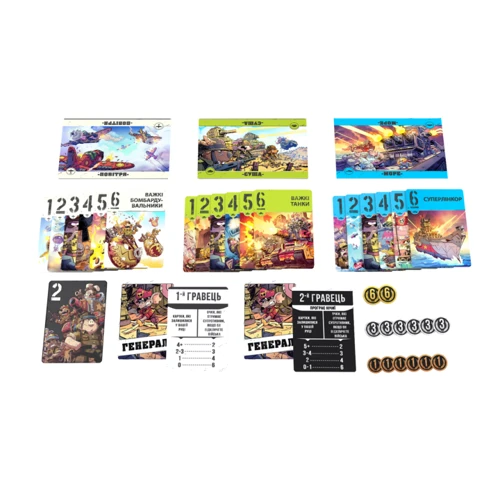 Настольная игра Games7Days Звірі на Війні: По всіх фронтах: Вид карточные