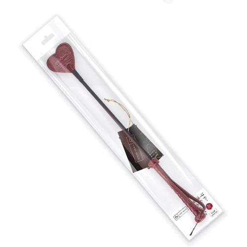 Шлепалка Liebe Seele Wine Red Riding Crop with Heart-Shape Tip