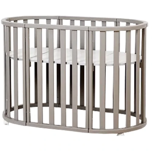 Кроватка детская Twins Cozy овальне 160х60 9800-TC-160-10, серый: Тип трансформер