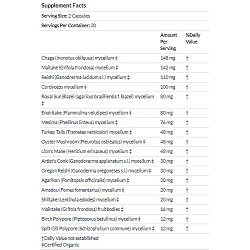 Fungi Perfecti MyCommunity 17 Mushroom Complex, 60 Veggie Caps (FPI-03812): Країна виробник США