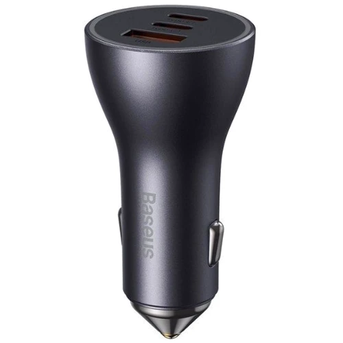 Зарядное устройство Baseus Car Charger USB+2хUSB-C Golden Contactor Pro 65W Gray (CGJP010013): Тип автомобильное