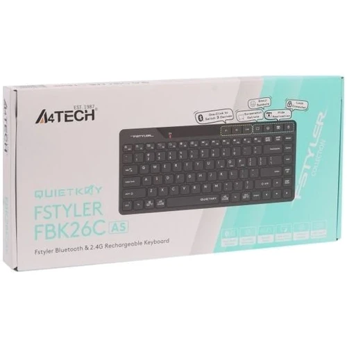 Клавиатура A4Tech FBK26C AS Wireless/Bluetooth Black (4711421000208) UA