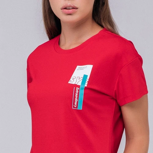 Спортивна футболка Peak FW601352-RED 44 червона: Вид Спортивні футболки
