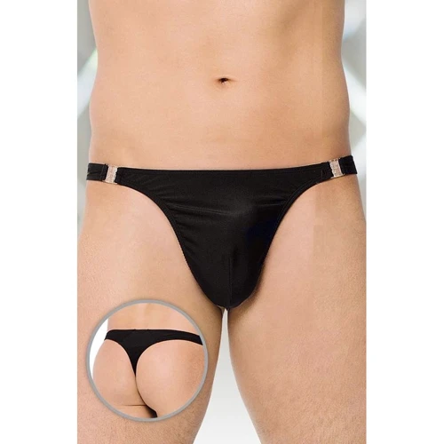 Мужские трусы SoftLine - Thong 4432, L (black)