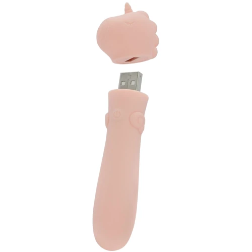 Вібратор-єдиноріжка Unihorn USB Bullet - Heart Throb, віброкуля, USB зарядка