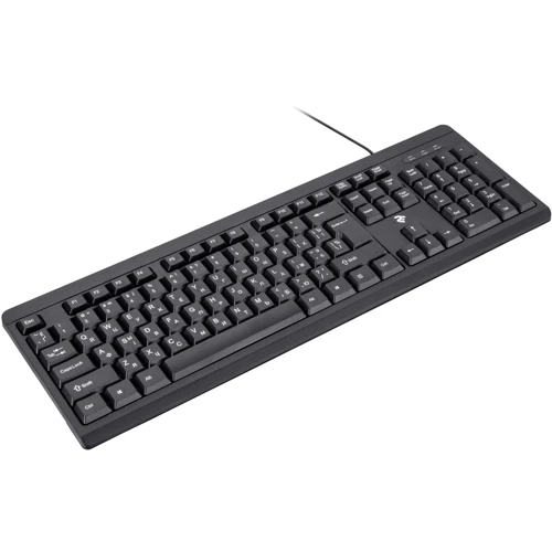 Клавиатура 2E KS108 Slim (2E-KS108UB) Black: Тип клавиш мембранный