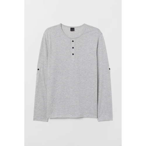 Лонгслів H & M 6091469 S сірий