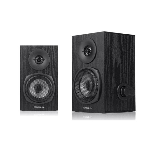 Акустическая система REAL-EL S-225 USB Black: Выходная мощность колонок 2x3 Вт