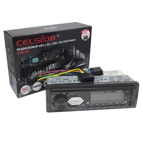 Бездисковая MP3-магнитола Celsior CSW-201: FM-тюнер есть