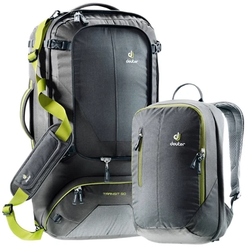 Рюкзак Deuter Transit 50 Anthracite-Moss (4510117): Цвет серый / зеленый
