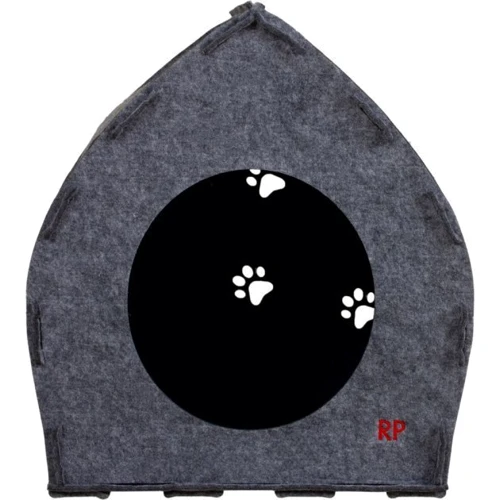Домик-лежак для кота или собаки Red Point "Pet House" войлок серый 470х430х430мм (АХ.01.В.11.00.216) фото 9