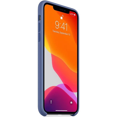Чохол для iPhone TPU Silicone Case Linen Blue for iPhone 11 Pro: Матеріали силікон