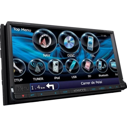 Kenwood DNX-7210BT: Дисплей 7" TFT (800 х 480), сенсорный