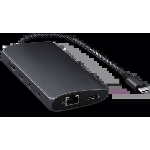 Адаптер Satechi Adapter USB-C to 4хUSB-C+RJ45+HDMI 8K Midnight (ST-P8KED): Интерфейс подключения USB-C