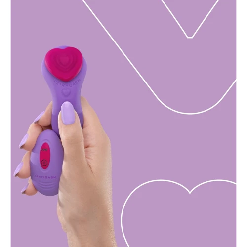 Вибромассажер FairyGasm HeartGem violet