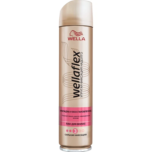 WELLAFLEX Лак для волос Укладка и восстановление сильной фиксации 250 ml