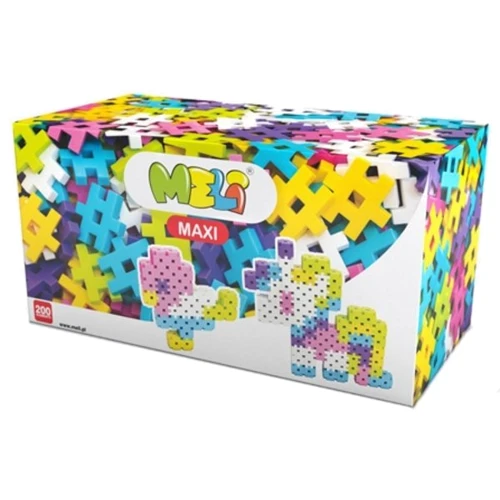 Конструктор MELI MAXI 200 эл. розовый (4,2х4,2см)