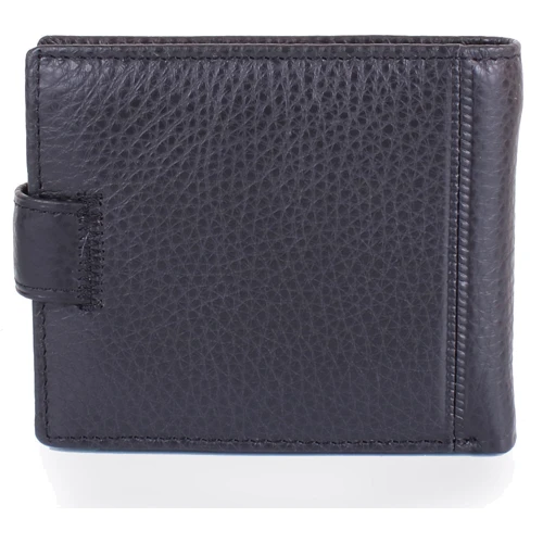 Мужское портмоне ST Leather Accessories черное (NST104-black): Формат кошелька Вертикальный