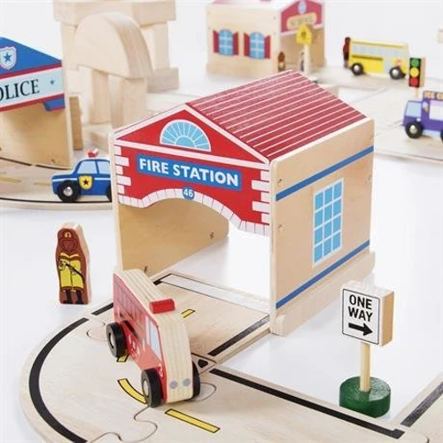 Набір будівель Guidecraft Block Play до Дороги з дерева, 6 шт. (G6716) фото 10