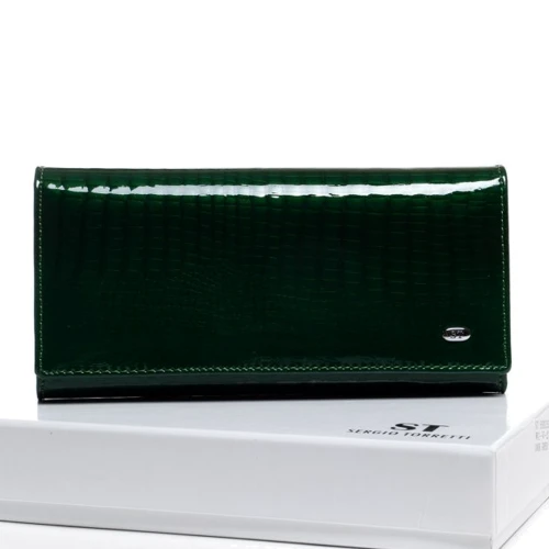 Женский кошелек Sergio Torretti LR темно-зеленый (W1-V-2 dark-green)