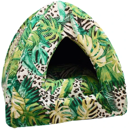 Будиночок для котів Croci Amazzonia Піраміда 43х43 см зелений (C2178684)