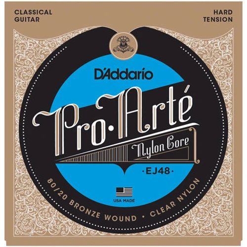 Струна для гитар Струны D`ADDARIO EJ48 PRO ARTE 80/20 BRONZE WOUND HARD TENSION