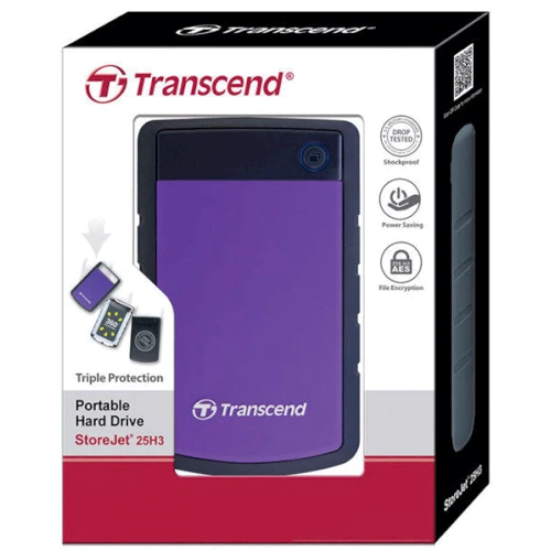 Внешний жесткий диск Transcend StoreJet 25H3 (TS4TSJ25H3P): Объем памяти 4 ТБ