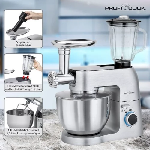 Кухонный комбайн Profi Cook PC-KM 1189: Количество скоростей 6
