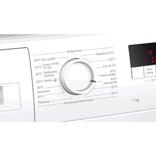 Стиральная машина Bosch WAJ2406XPL: Загрузка белья (стирка), кг 7