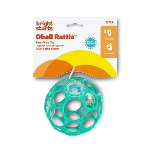 Іграшка-брязкальце Bright Starts Oball Rattle блакитна (074451114869): Виробник Bright Starts