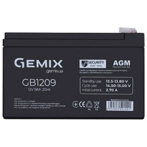 Gemix GB 12В 9 Ач (GB1209)