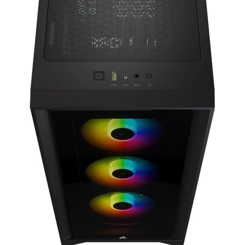 Корпус Corsair iCUE 4000X RGB Tempered Glass Black (CC-9011204-WW) фото 10