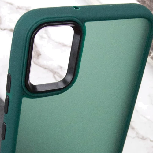 Чехол для телефонов Epik TPU+PC Lyon Frosted Case Green for Samsung A055 Galaxy A05: Материал TPU (термополиуретан) и поликарбонат