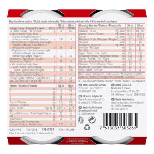 Энтеральное питание Nestle Resource Junior Strawberry со вкусом клубники 4х200 мл (1000255) фото 9