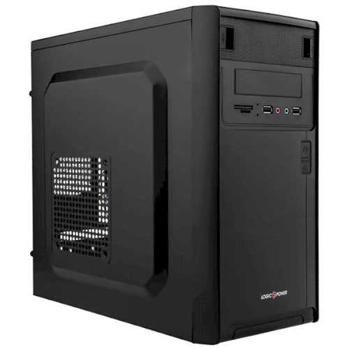 Корпус Logicpower 6103-450w 12см, 2хUSB2.0, Black