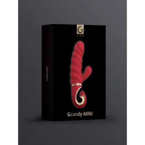 Витой вибратор с клиторальным стимулятором Gvibe Gcandy Mini Red
