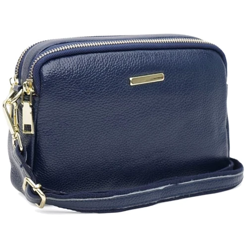 Жіноча сумка крос боді Borsa Leather синя (K11906n-blue): Стать жіночий