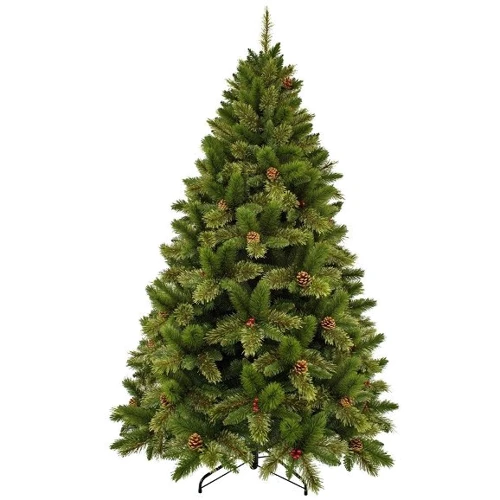 Ель искусственная Triumph Tree Edelman Dewberry зеленая с шишками и ягодами ежевики, 2.30м