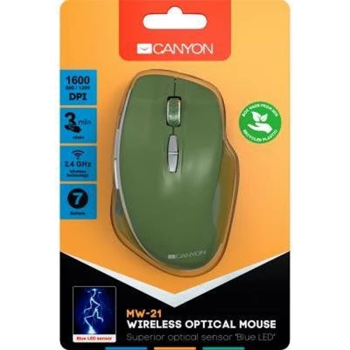 Мишка Canyon MW-21 Wireless Blue LED Special Military (CNS-CMSW21SM): Радіус дії 10 м
