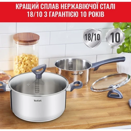 Tefal Daily Cook 8 предметов (G712S855): Сковорода в комплекте Нет
