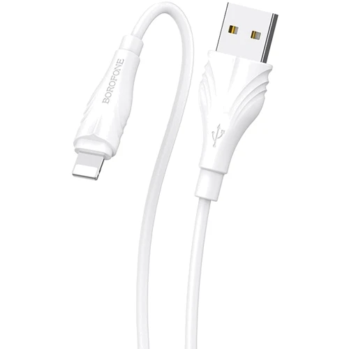 Кабель Borofone USB Cable to Lightning Optimal 1m White (BX18): Тип USB-C - Lightning