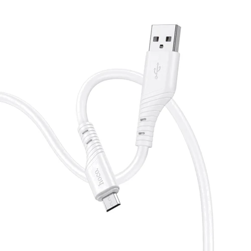 Кабель Hoco USB Cable to MicroUSB X97 Crystal 2.4A 1m White: Тип USB Cable - microUSB