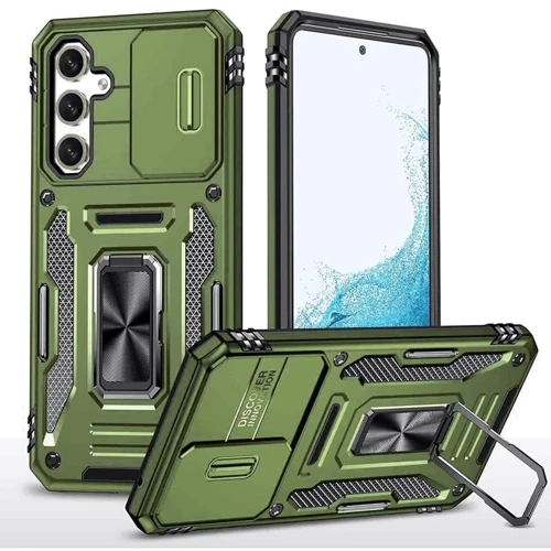 Чохол для телефона Mobile Case Camshield Army Ring Army Green для Samsung A356 Galaxy A35 / A556 Galaxy A55