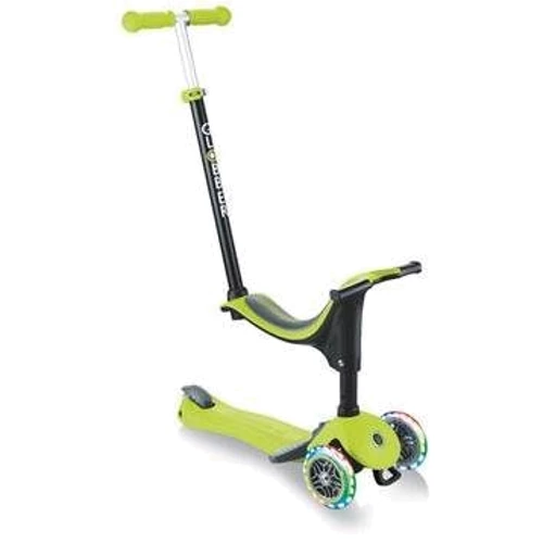 Самокат GLOBBER серії GO UP SPORTY PLUS LIGHTS 5в1 зелений, колеса з підсвічуванням, 20 / 50кг (642-106): Кількість коліс 3
