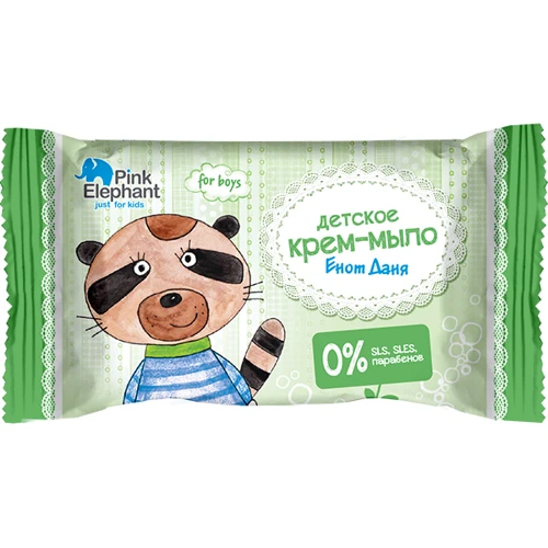 Pink Elephant Детское крем-мыло Енот Даня 90 g