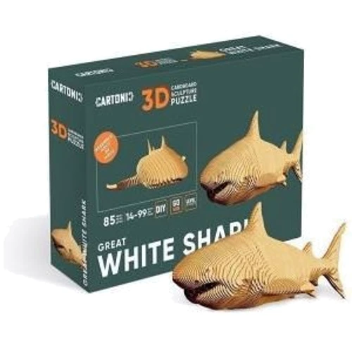 Картонный конструктор Cartonic 3D Puzzle SHARK: Количество фрагментов, шт 55