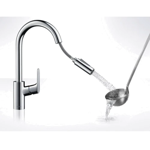 Hansgrohe Focus 31815000 змішувач для кухні з висувним виливом
